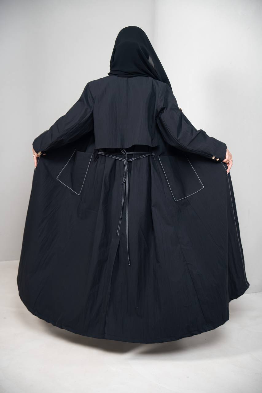 ترنش كوت باللون الاسود C:IB338