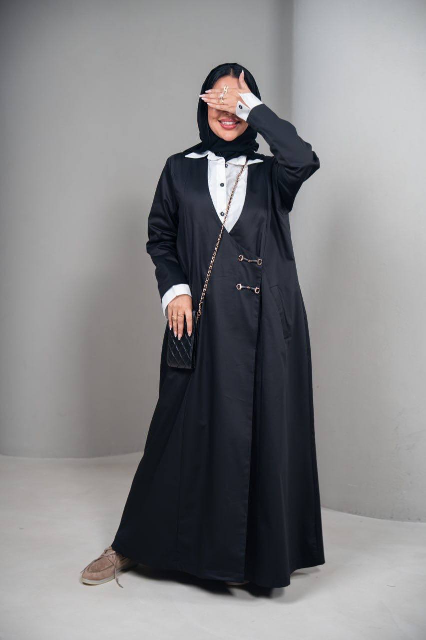 ترنش كوت عملي باللون الاسود C:IB339