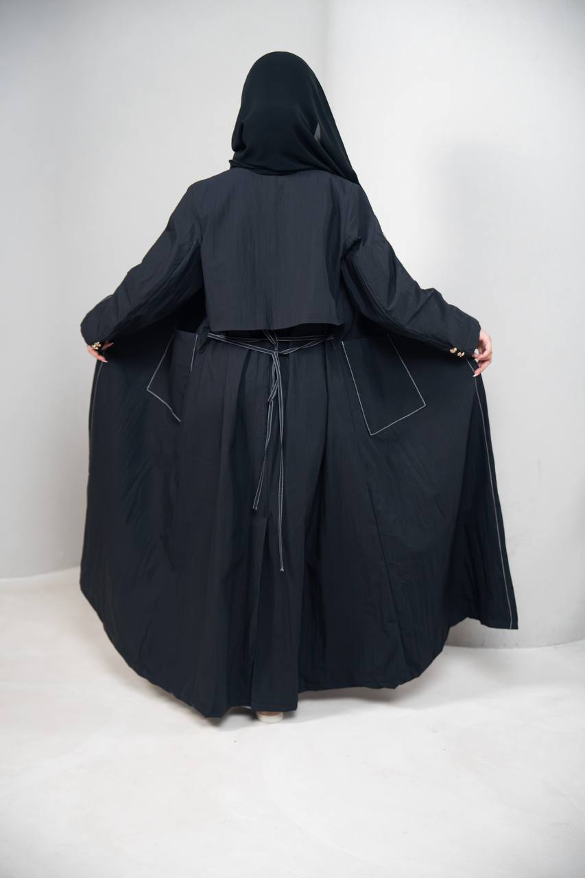 ترنش كوت باللون الاسود C:IB338